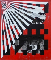 /comb.tech.on canvas/70x90cm