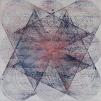 pigment and oil on canvas 50x50cm